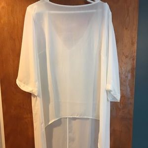 Elegant & classy high low sheer top